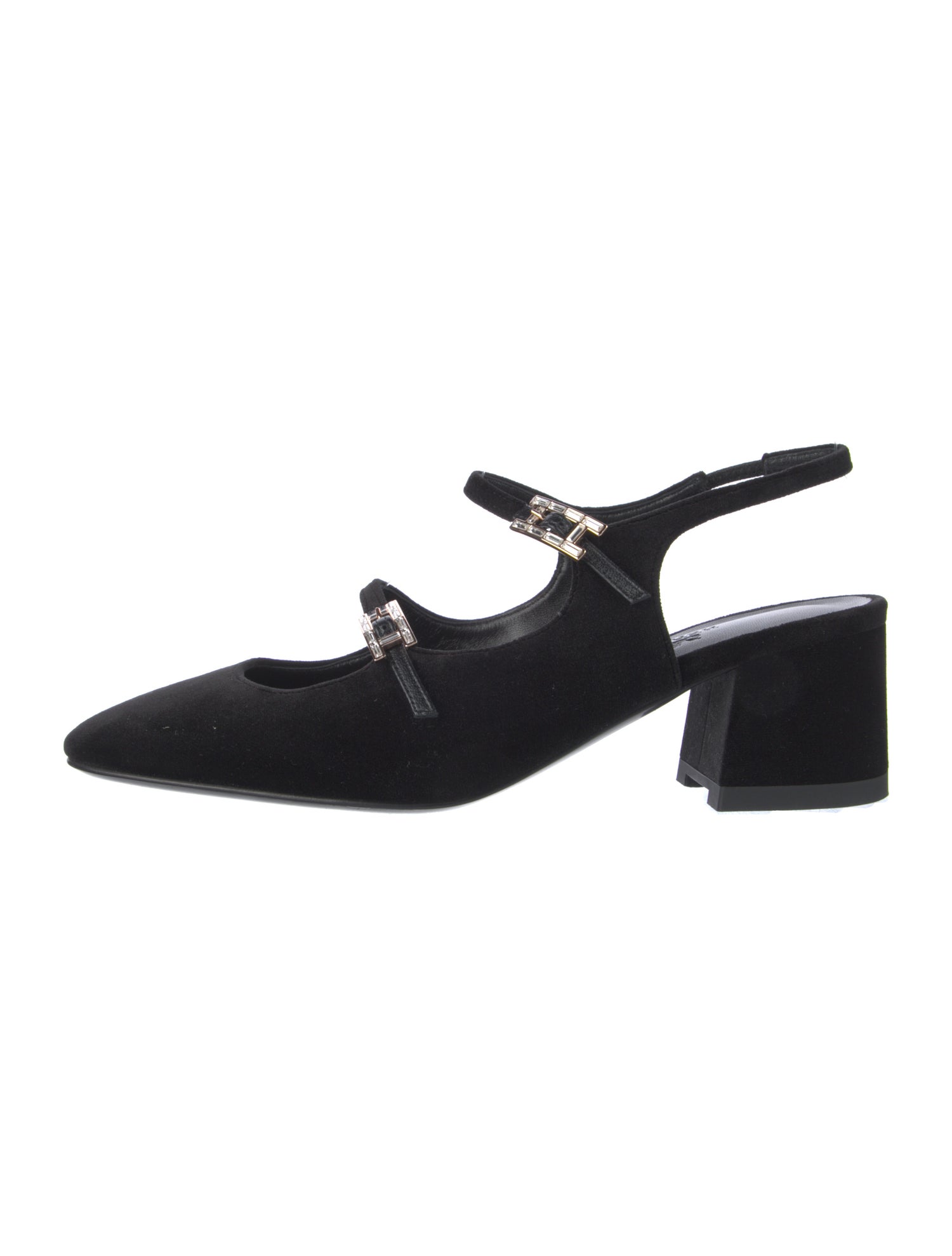 Hermès Jackie 50 Velvet Slingback Pumps