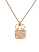 Hermès 18K Diamond Amulettes Constance Pendant Necklace