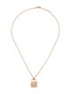 Hermès 18K Diamond Amulettes Constance Pendant Necklace