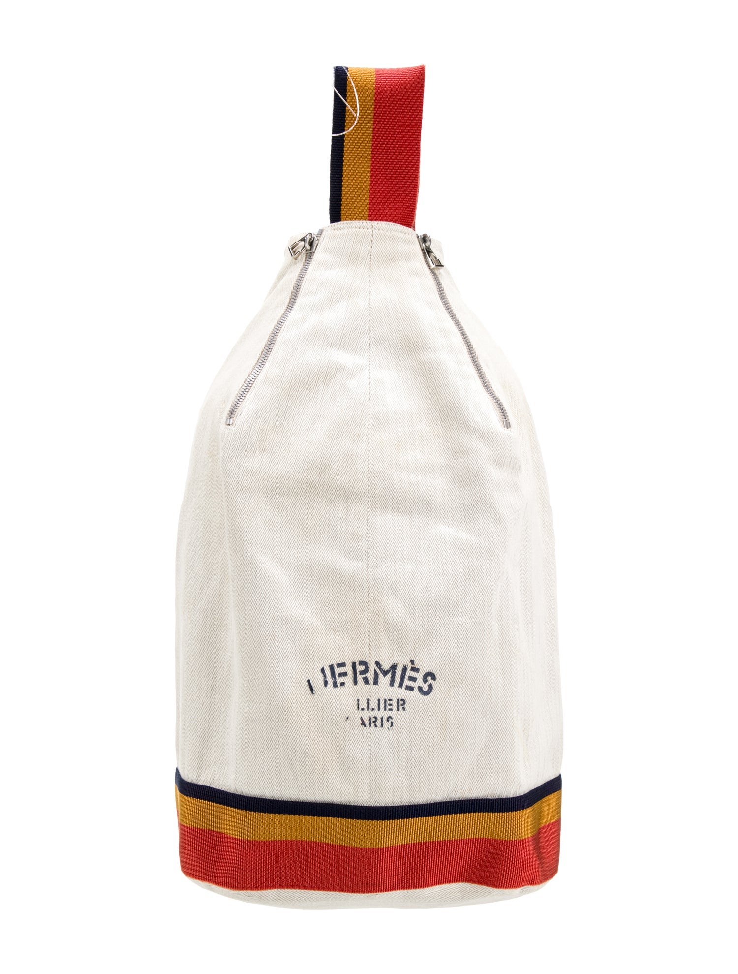 Hermès Toile Chevron Cavalier Sling Bag