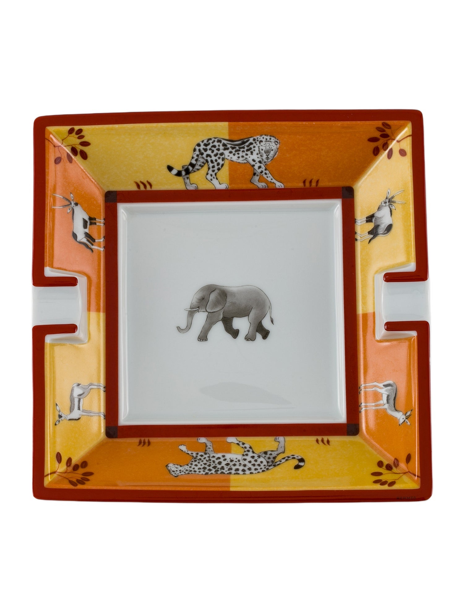 Hermès Africa Porcelain Ashtray