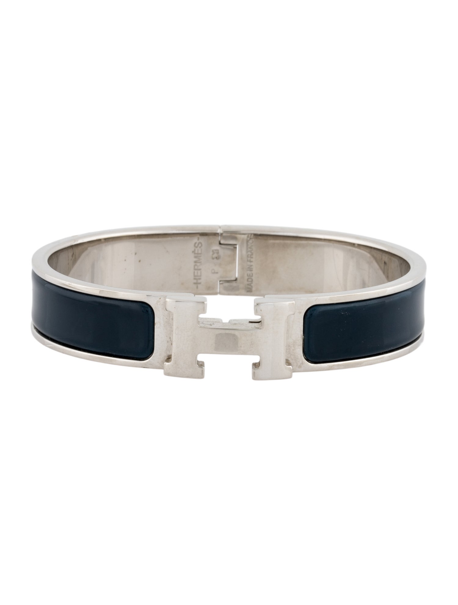 Hermès Clic H Enamel Bangle Bracelet