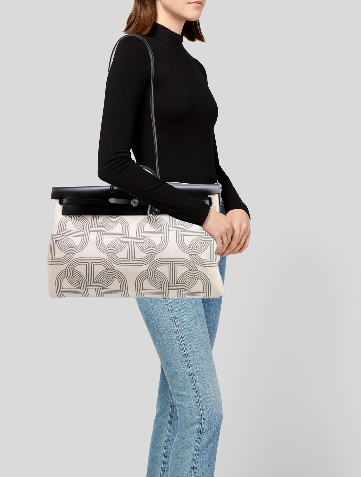 Hermès 2023 Toile H Plume Circuit 24 Herbag Zip Cabine 50