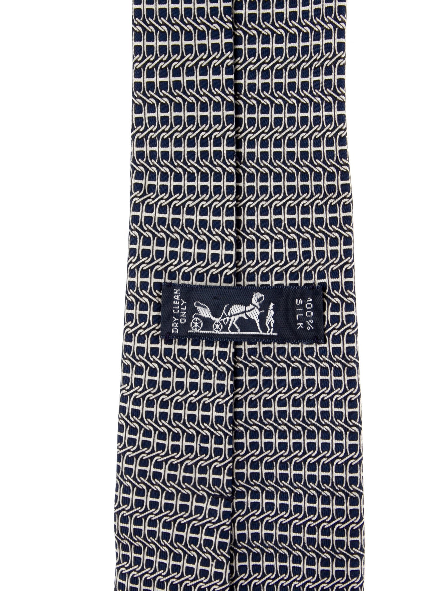 Hermès Pattern Printed Silk Tie