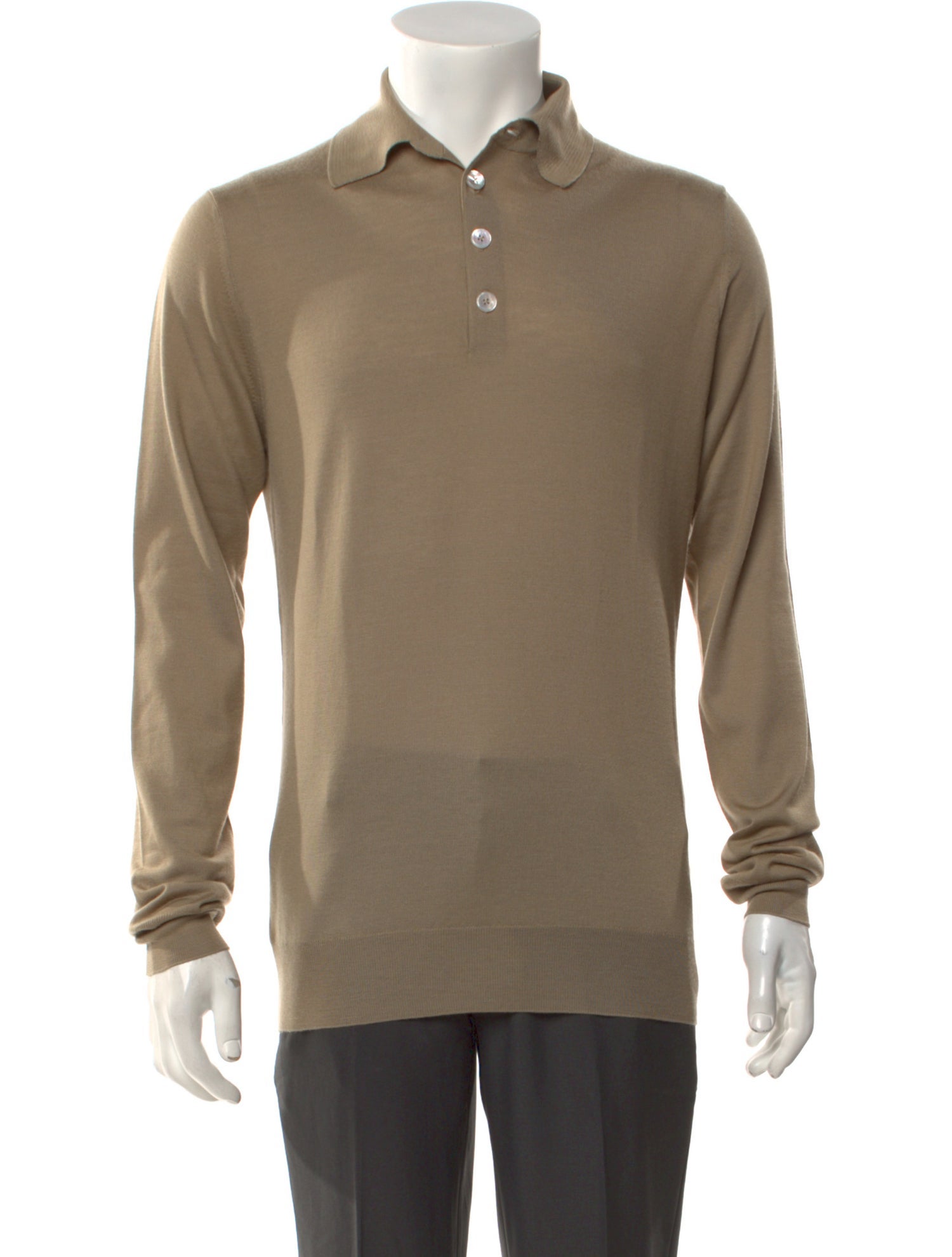 Hermès Cashmere Collar Polo Sweater