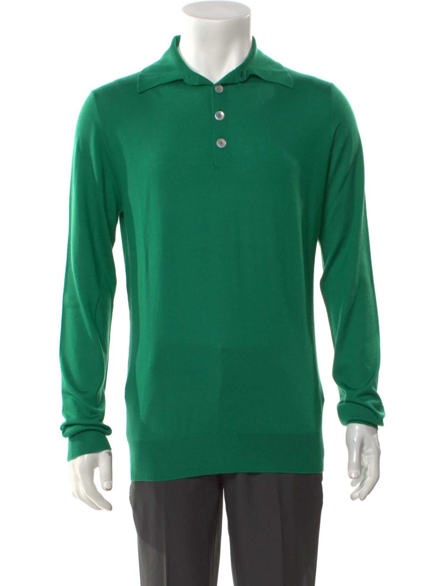 Hermès Cashmere Collar Polo Sweater