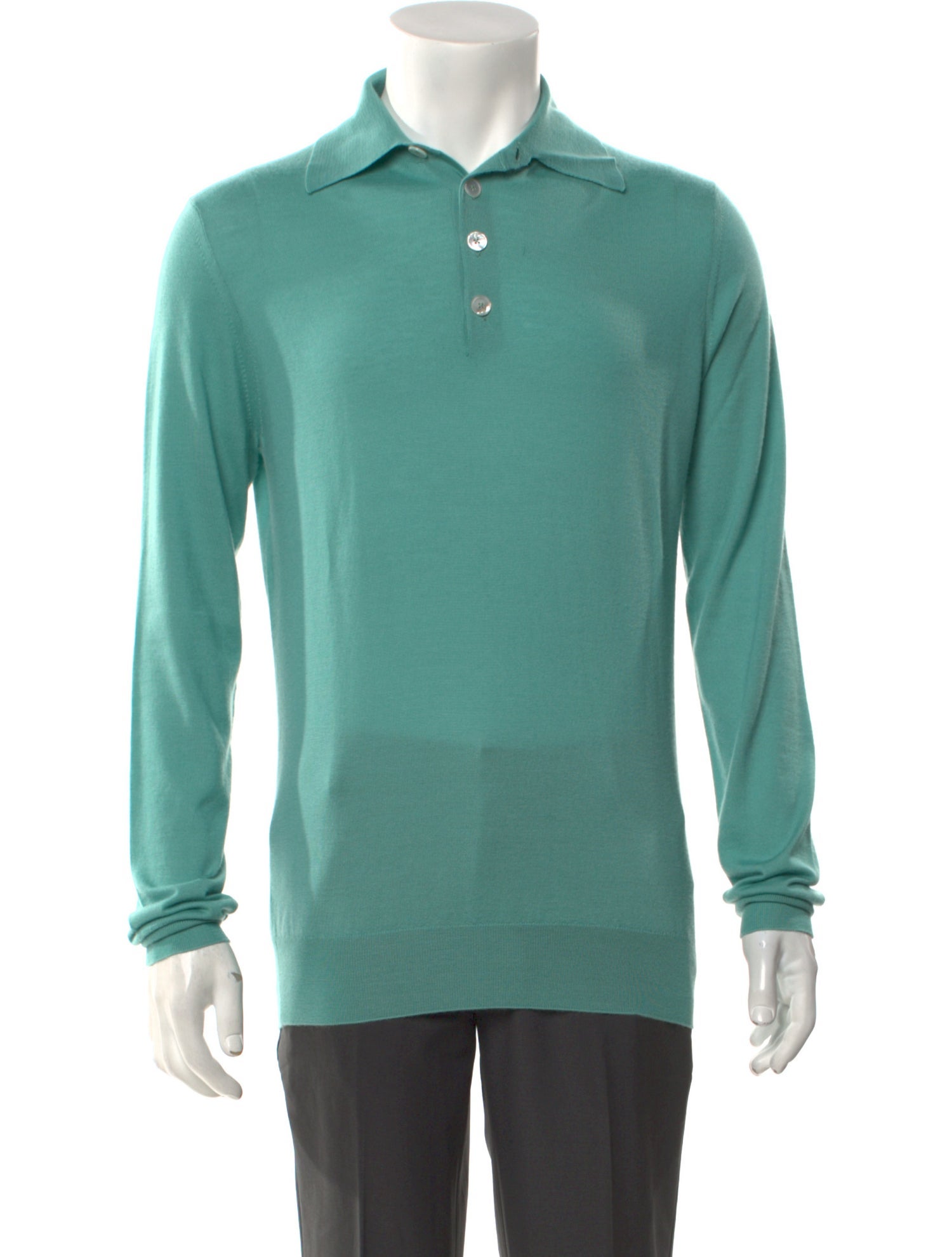 Hermès Cashmere Collar Polo Sweater