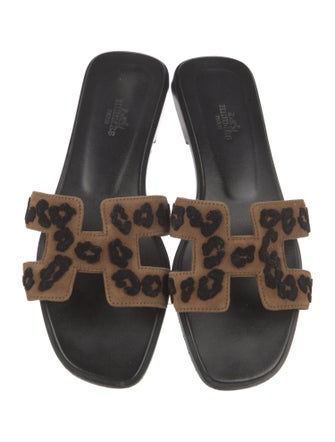 Hermès Oran Leather Slides