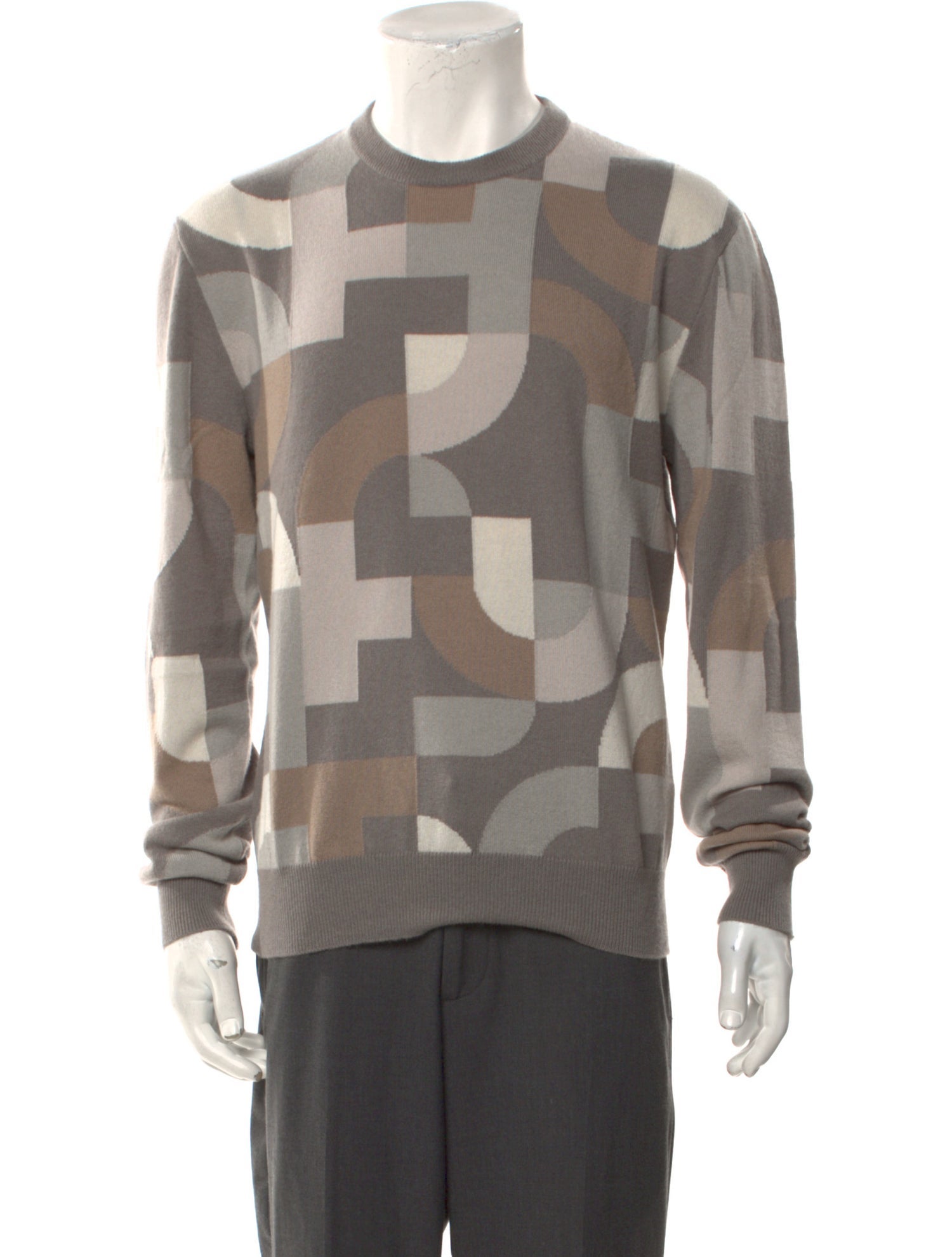 Hermès Cashmere Printed Polo Sweater