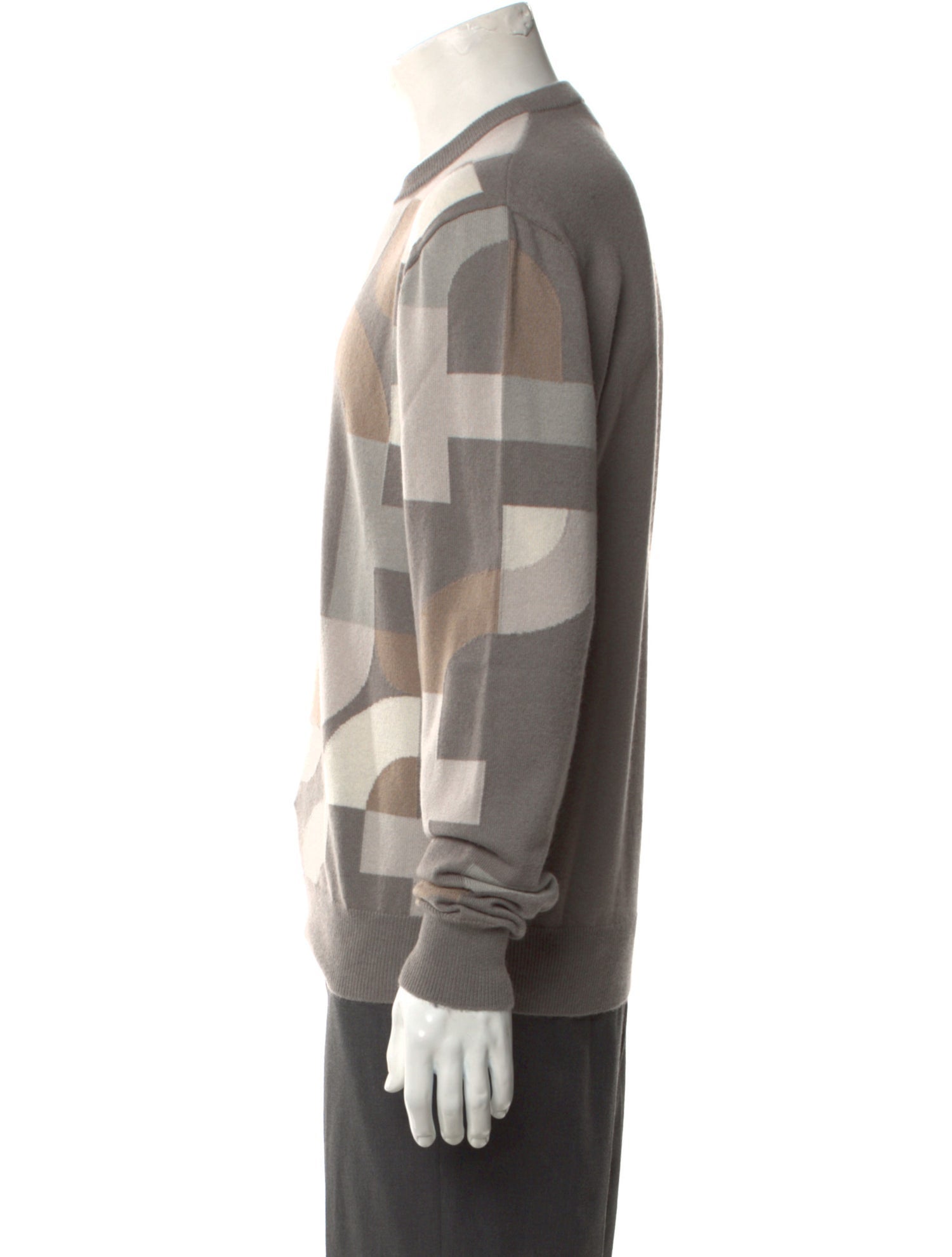 Hermès Cashmere Printed Polo Sweater