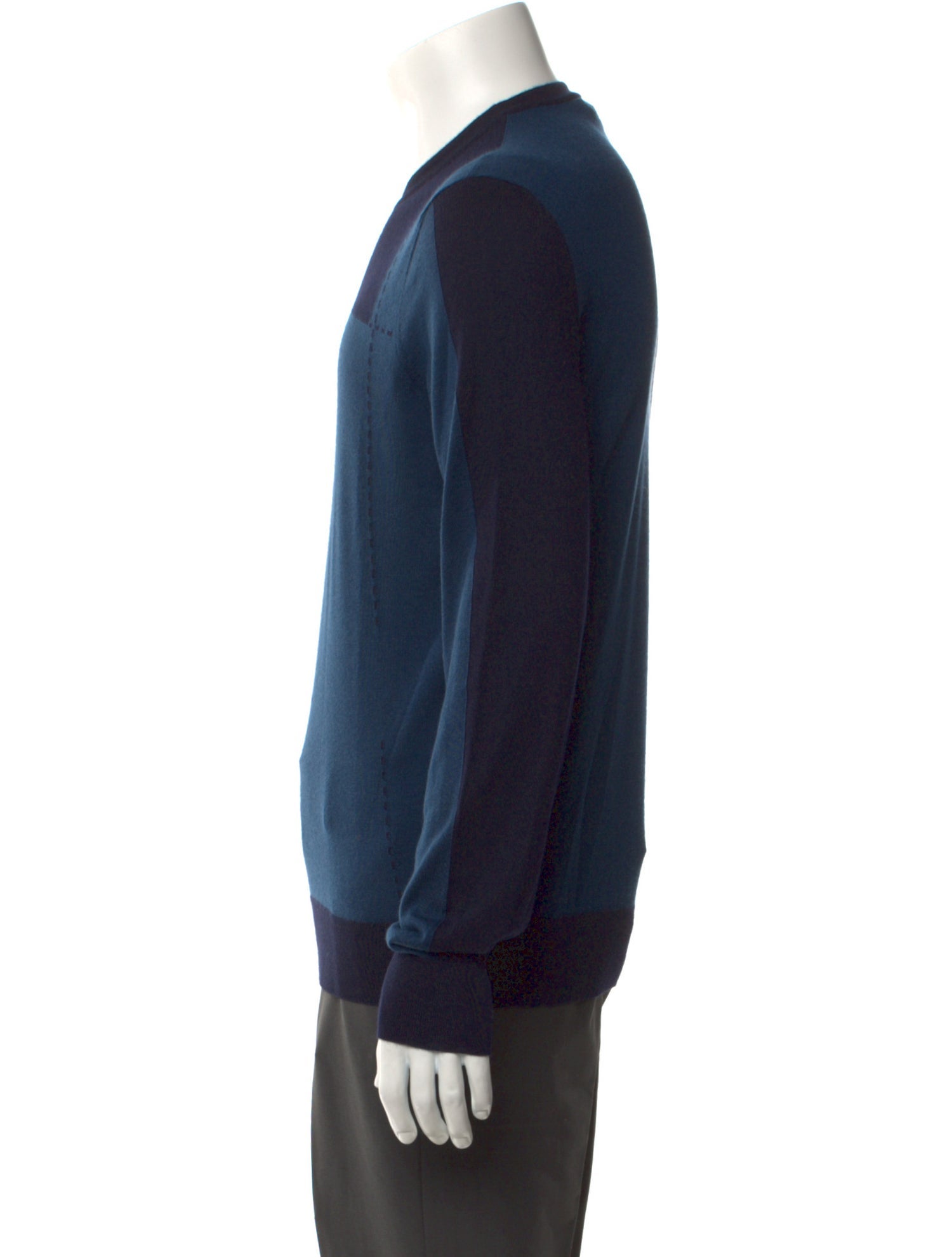 Hermès Cashmere Colorblock Pattern Pullover