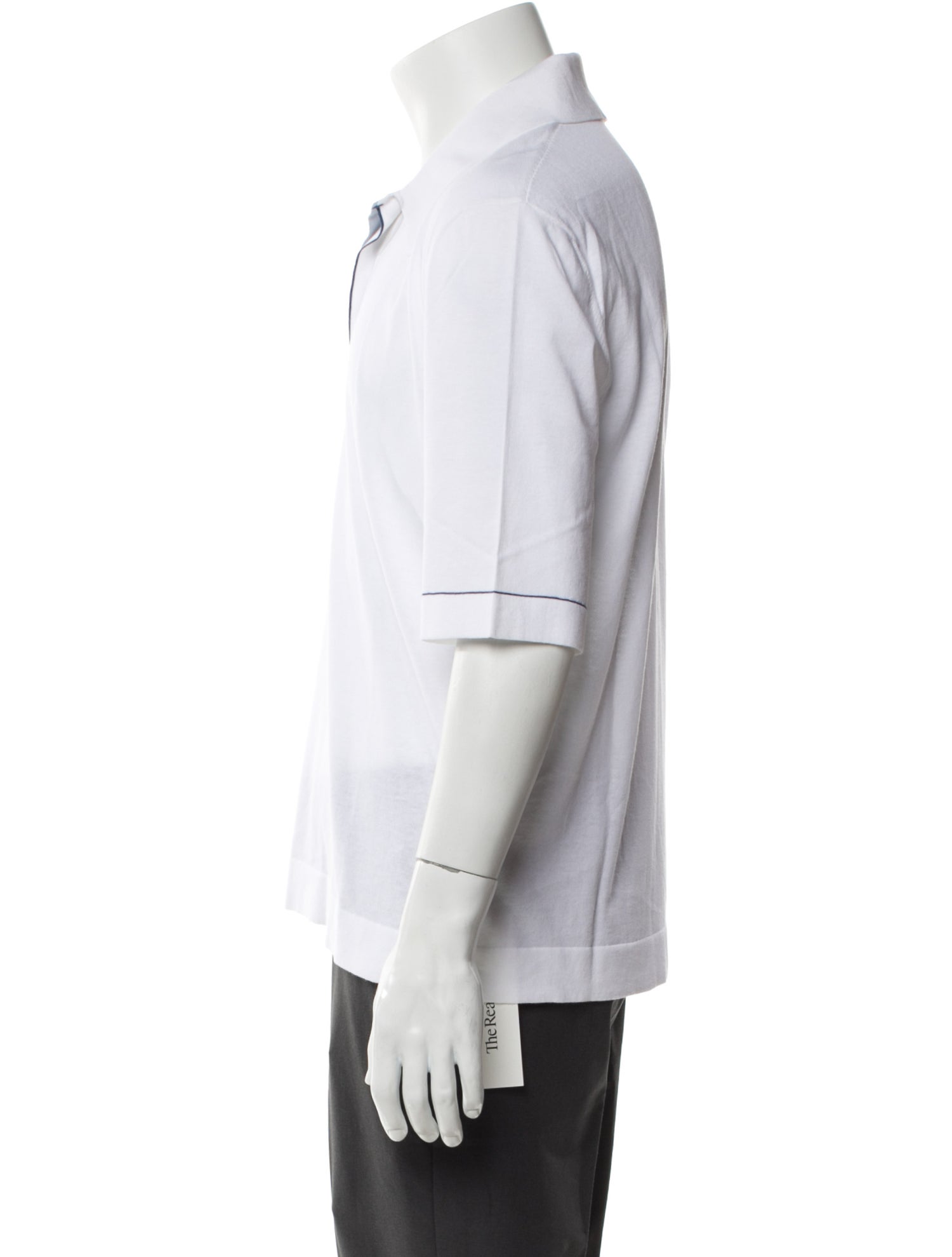 Hermès Collar Three-Quarter Sleeve Polo Sweater