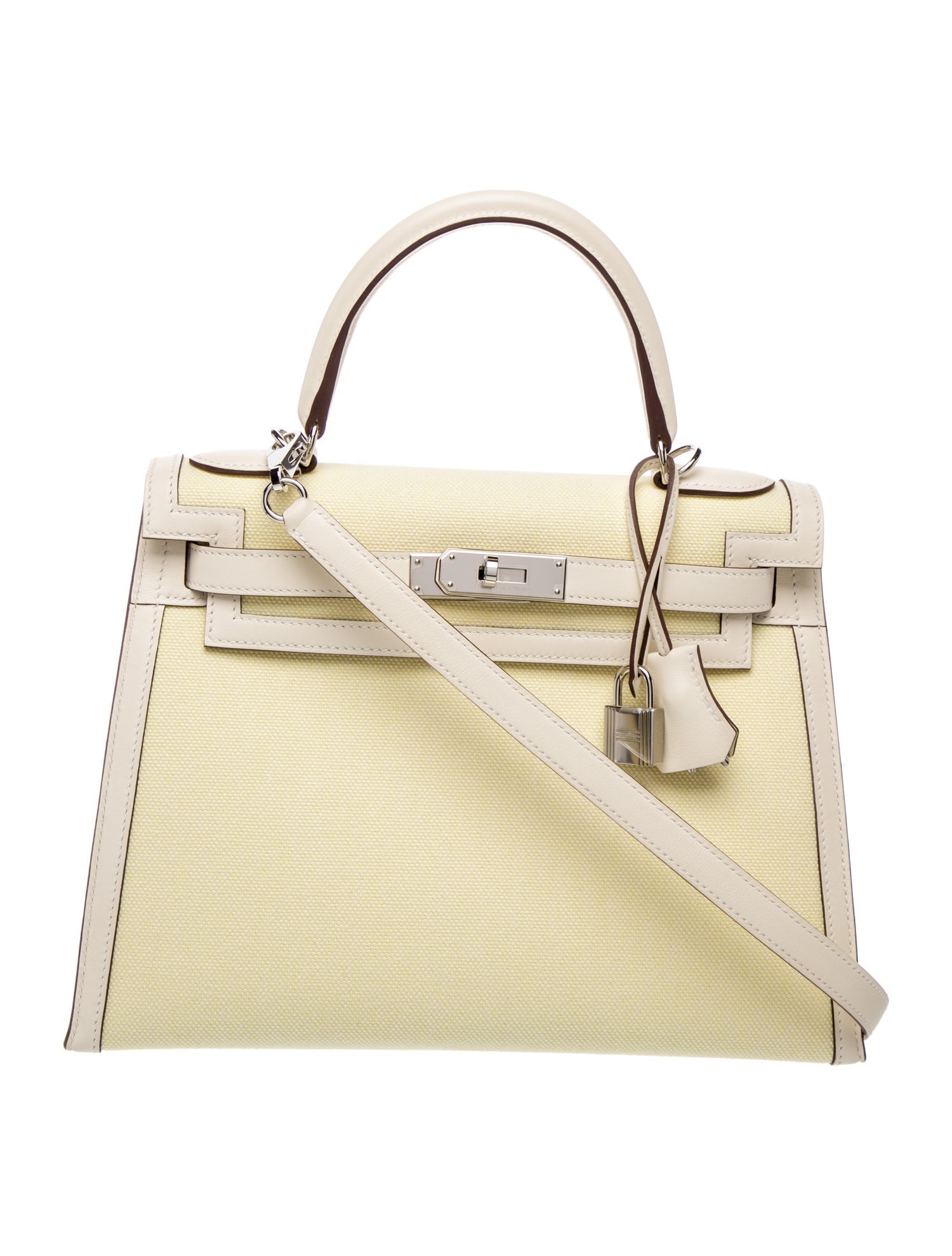 Hermès Toile H Kelly II Sellier 28