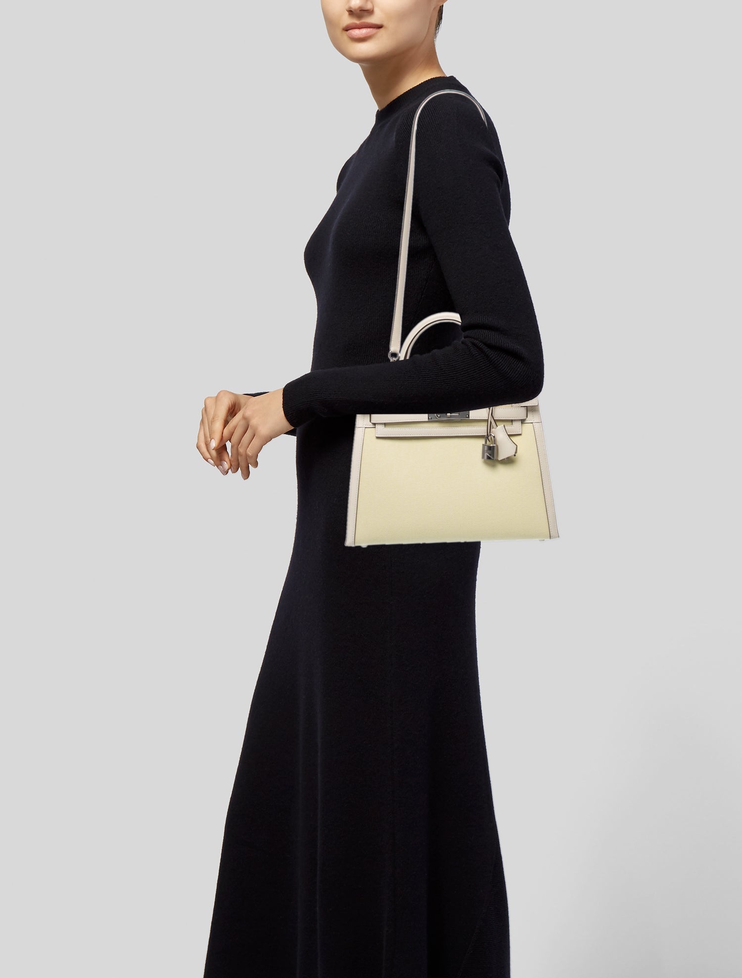 Hermès Toile H Kelly II Sellier 28