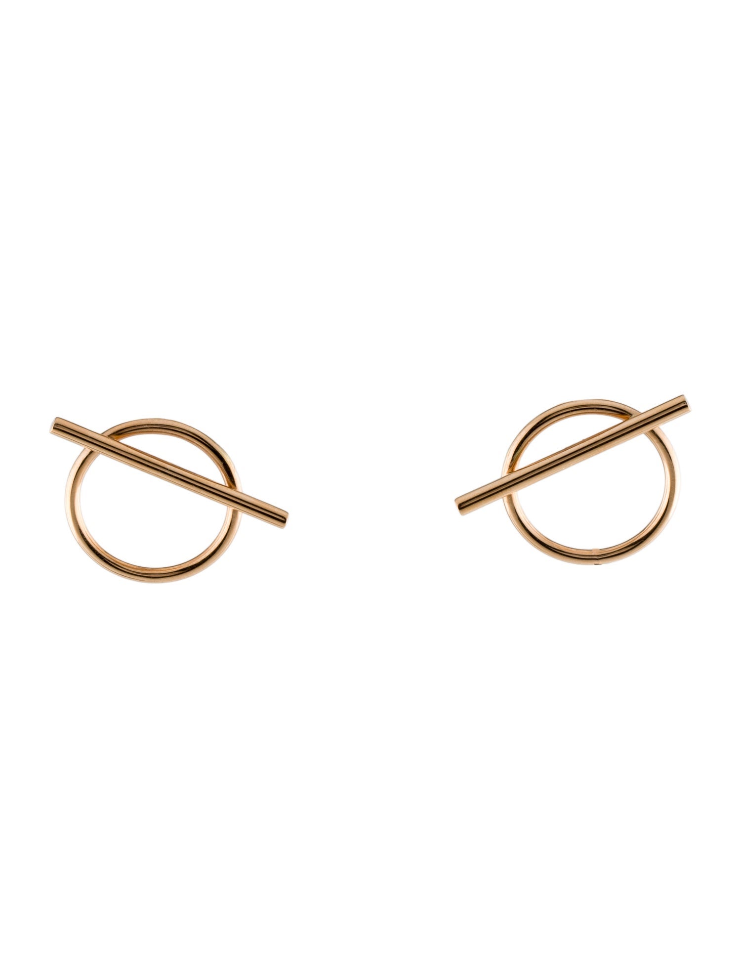 Hermès 18K Echappee Medium Stud Earrings