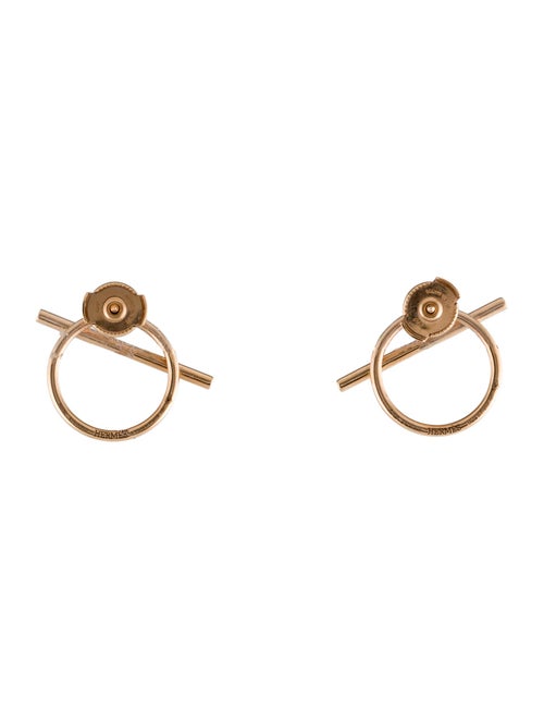 Hermès 18K Echappee Medium Stud Earrings
