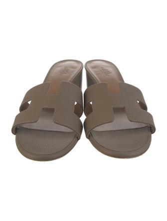 Hermès Oasis Leather Slides