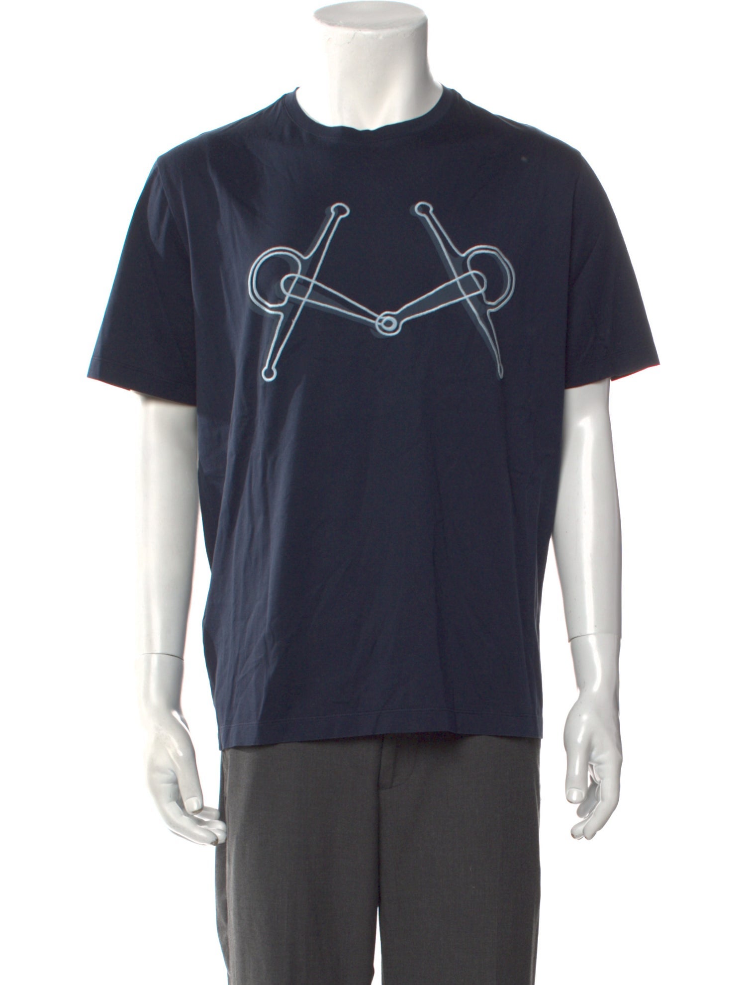 Hermès Graphic Print Crew Neck T-Shirt