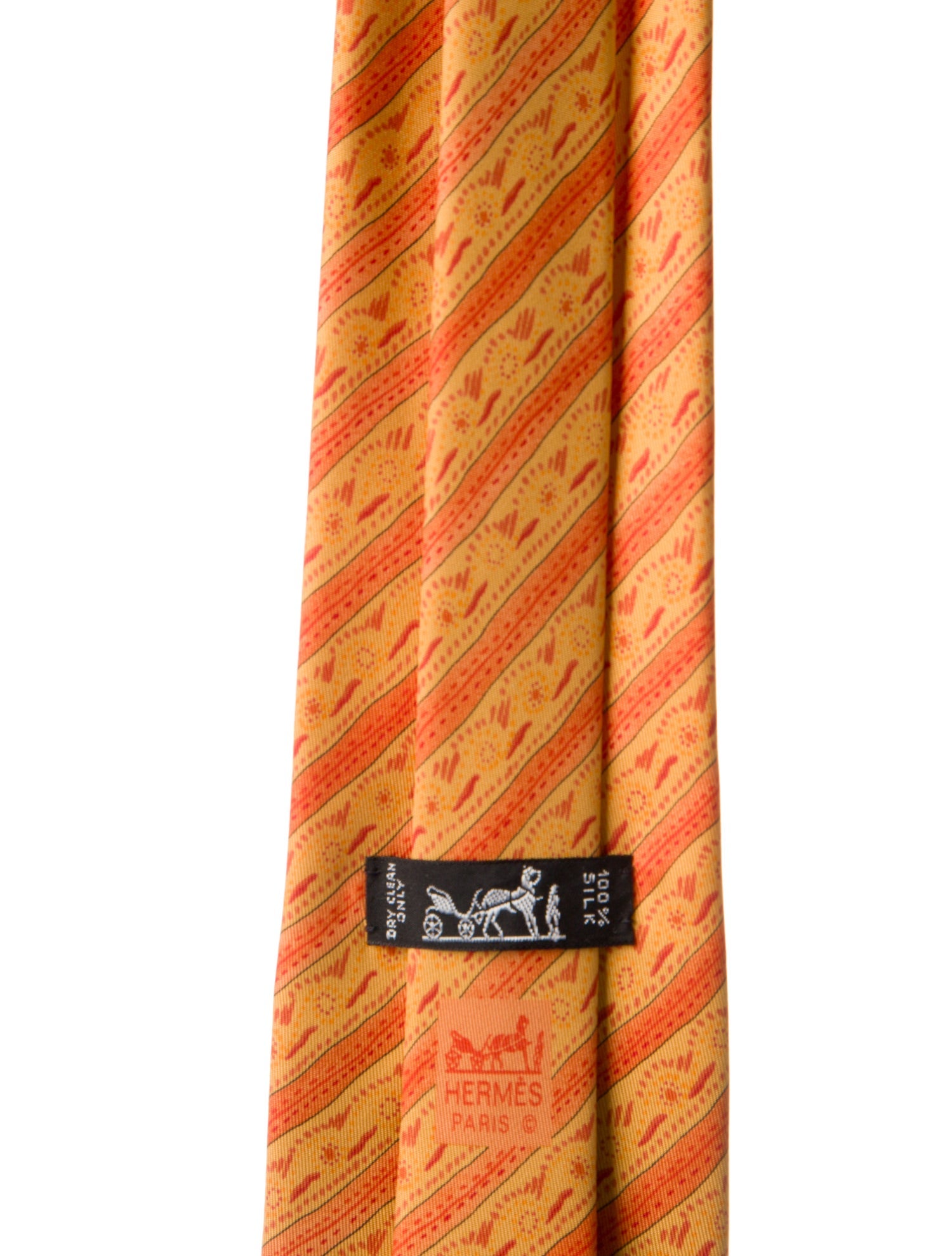 Hermès Silk Pattern Tie