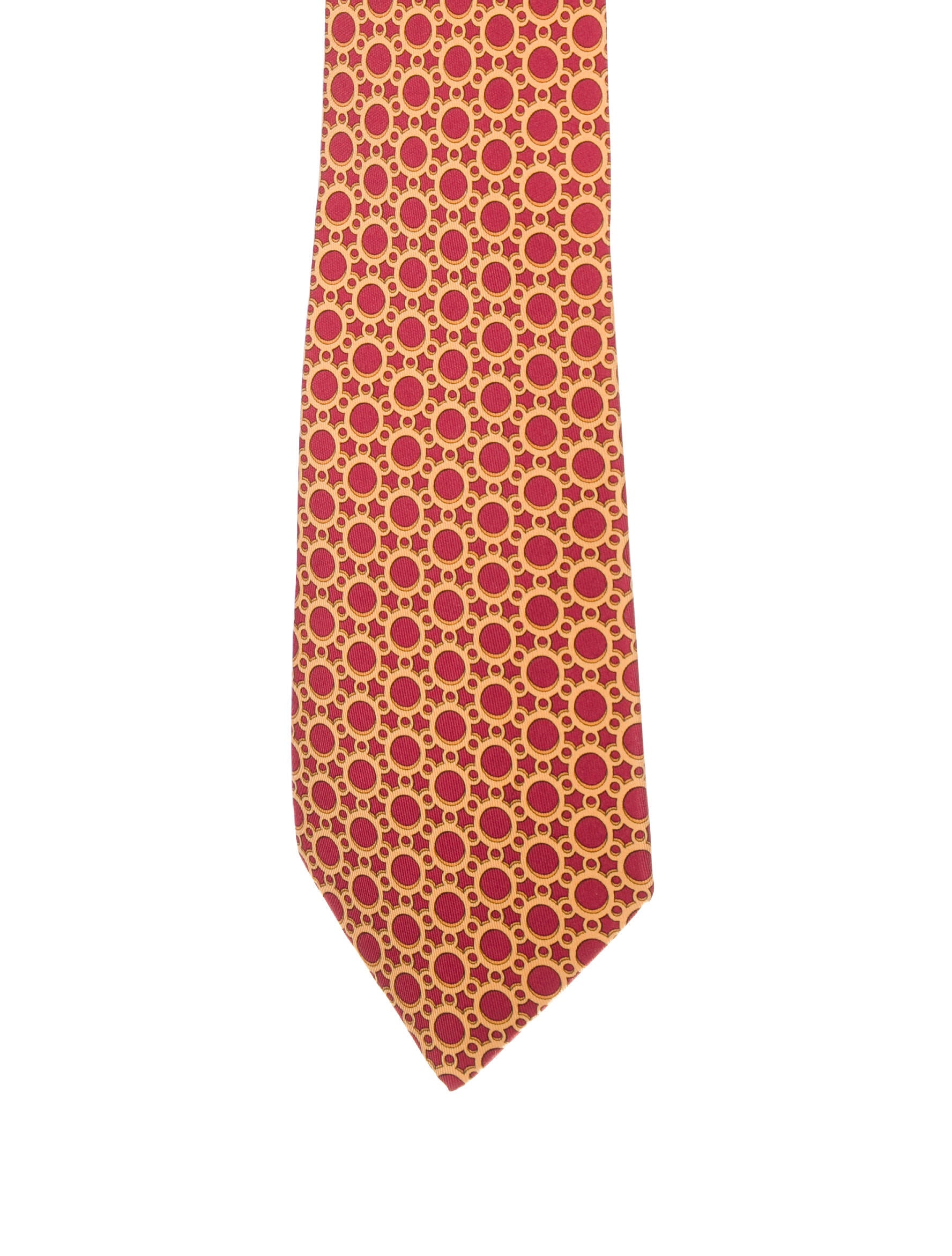 Hermès pattern silk tie