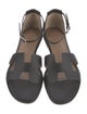 Hermès Santorini H Logo Slingback Sandals