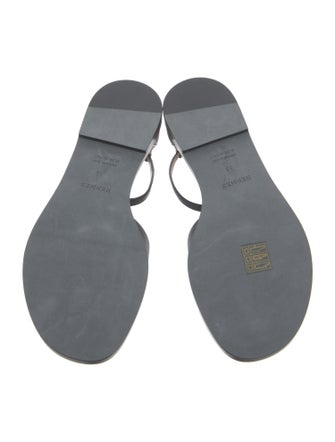 Hermès Santorini H Logo Slingback Sandals