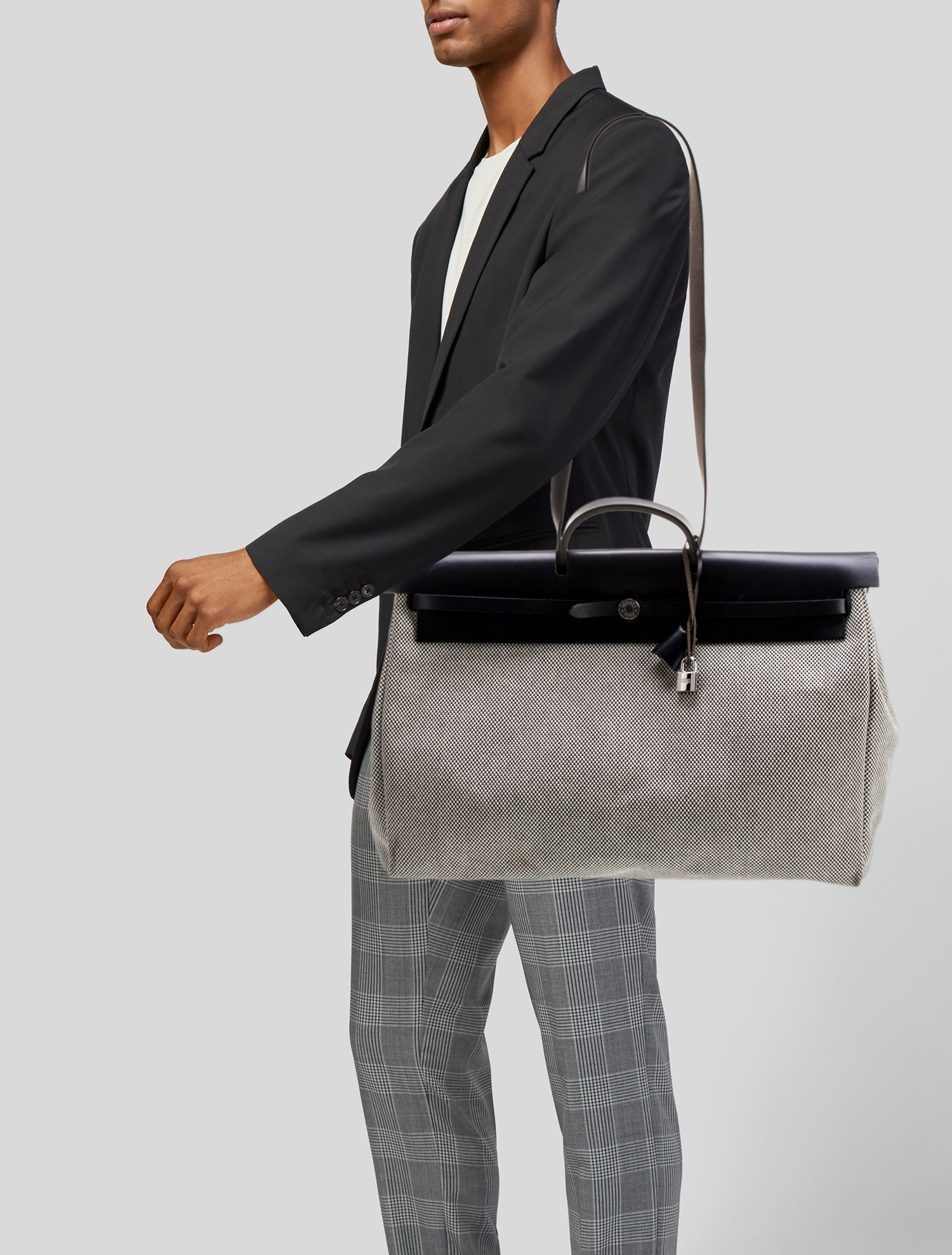 Hermès Toile Criss Viking Herbag Zip Cabine 50