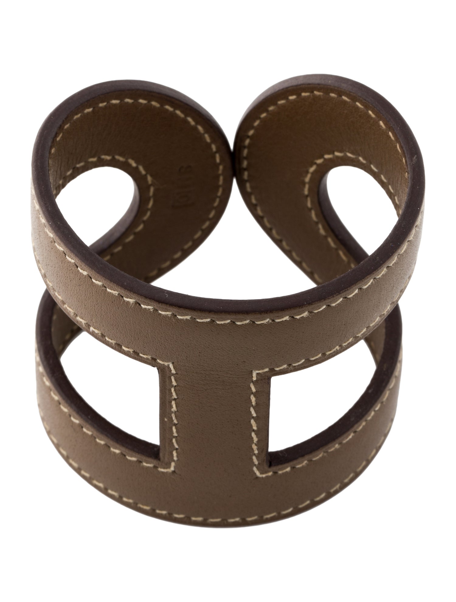 Hermès Ano Leather Cuff Bracelet