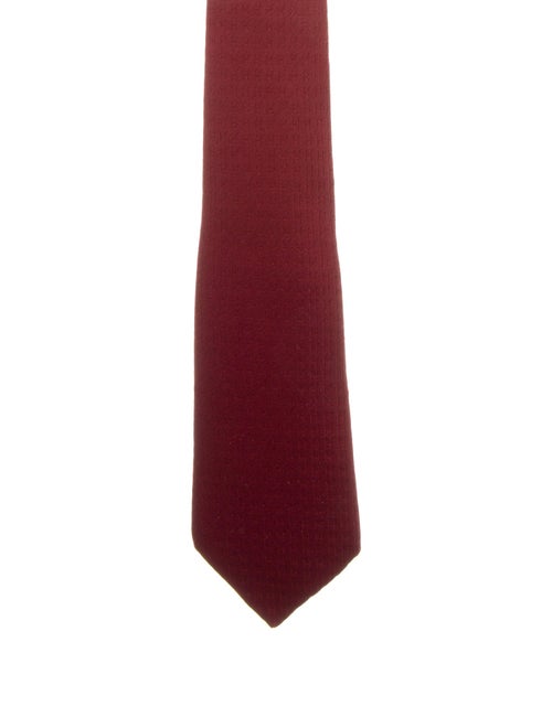 Hermès H Pattern Print Silk Tie