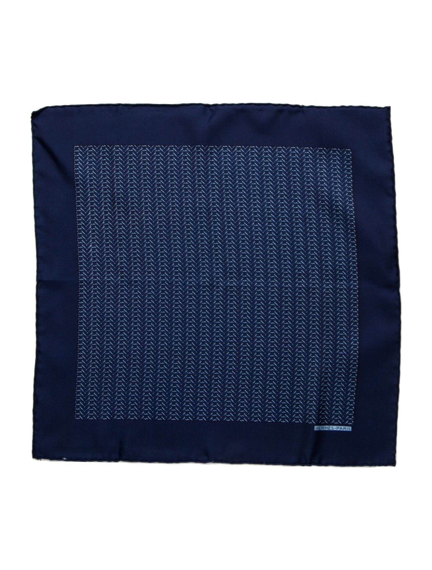 Hermès Pattern Prints Silk Pocket Square