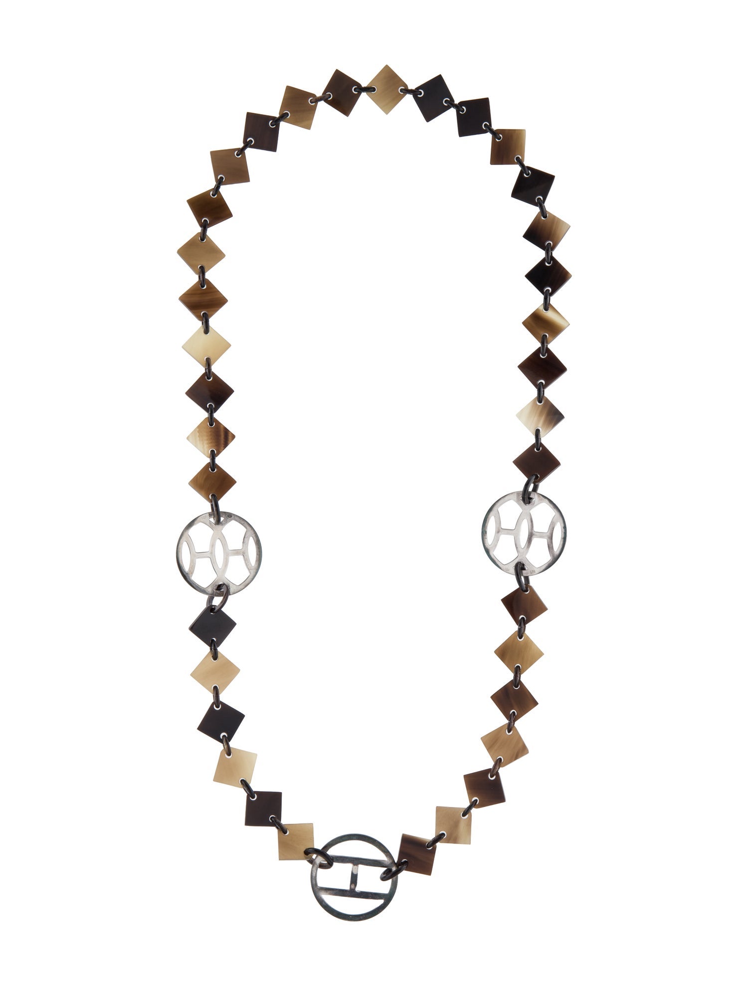 Hermès Horn Lena Station Necklace