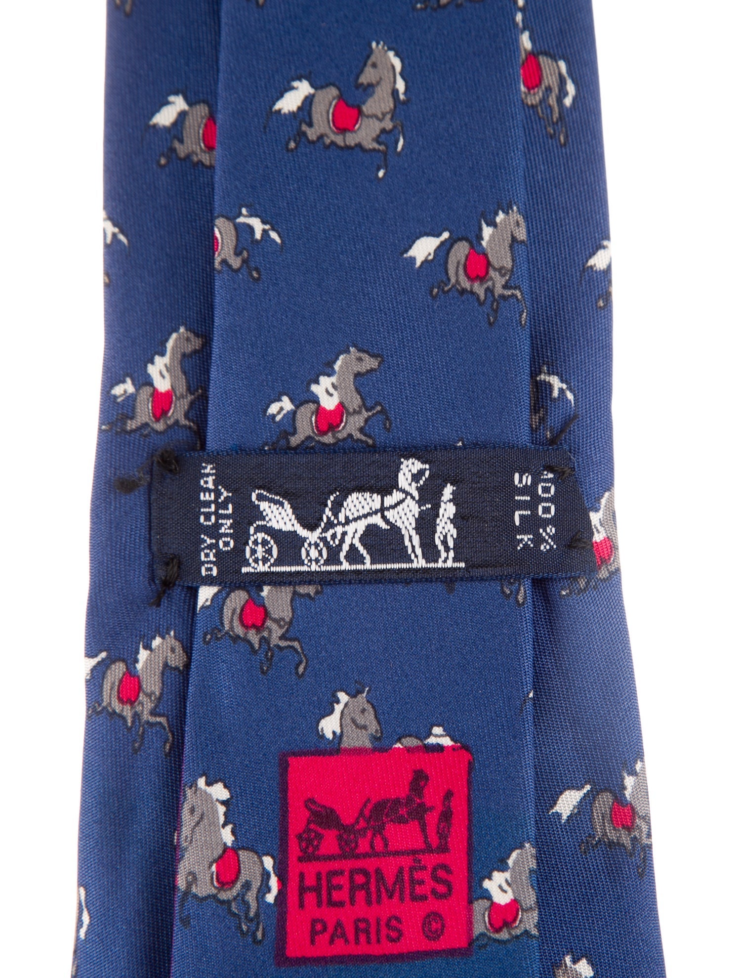 Hermès Silk Pattern Print Tie