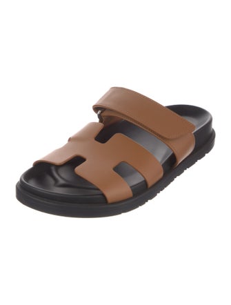 Hermès Chypre Leather Slides