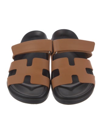 Hermès Chypre Leather Slides