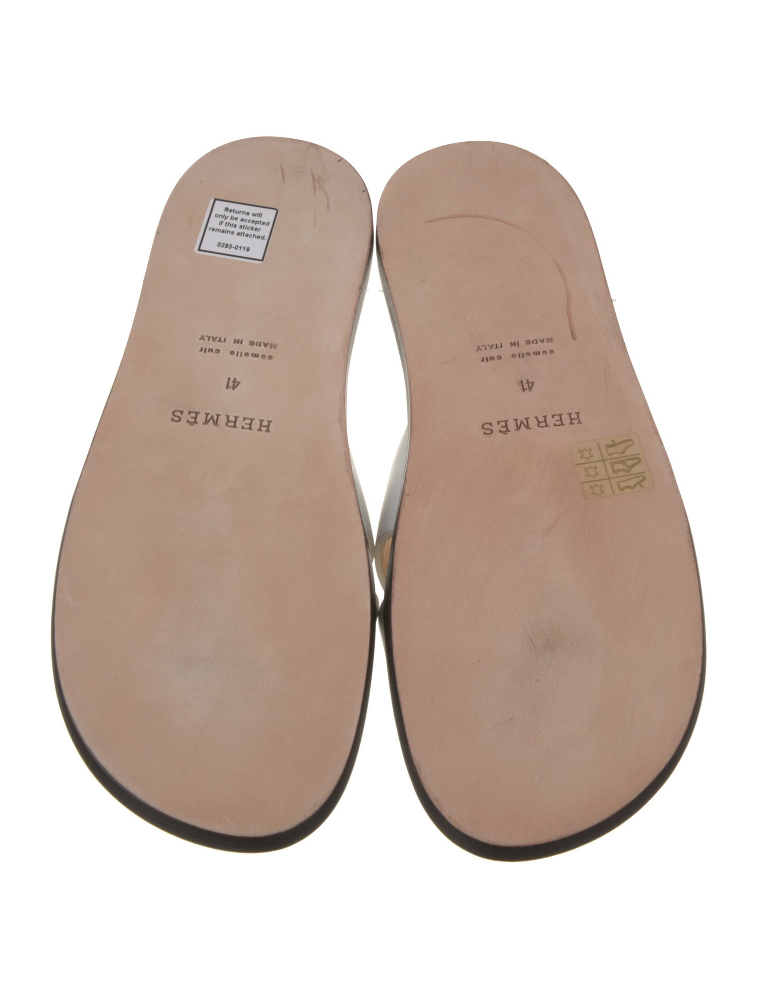 Hermès Izmir Leather Slides