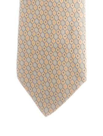 Hermès Pattern Print Silk Tie