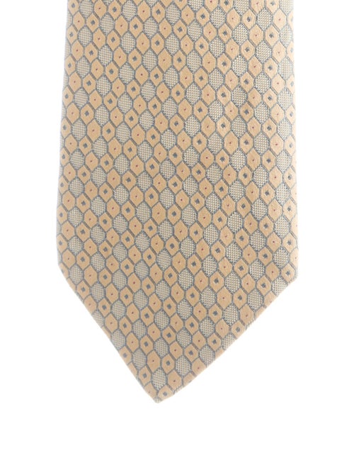 Hermès Pattern Print Silk Tie