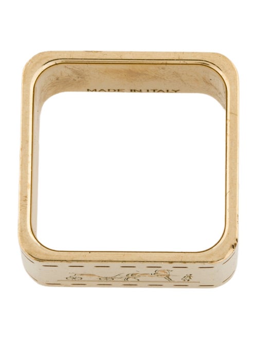 Hermès Permabrass Bolduc Scarf 90 Ring