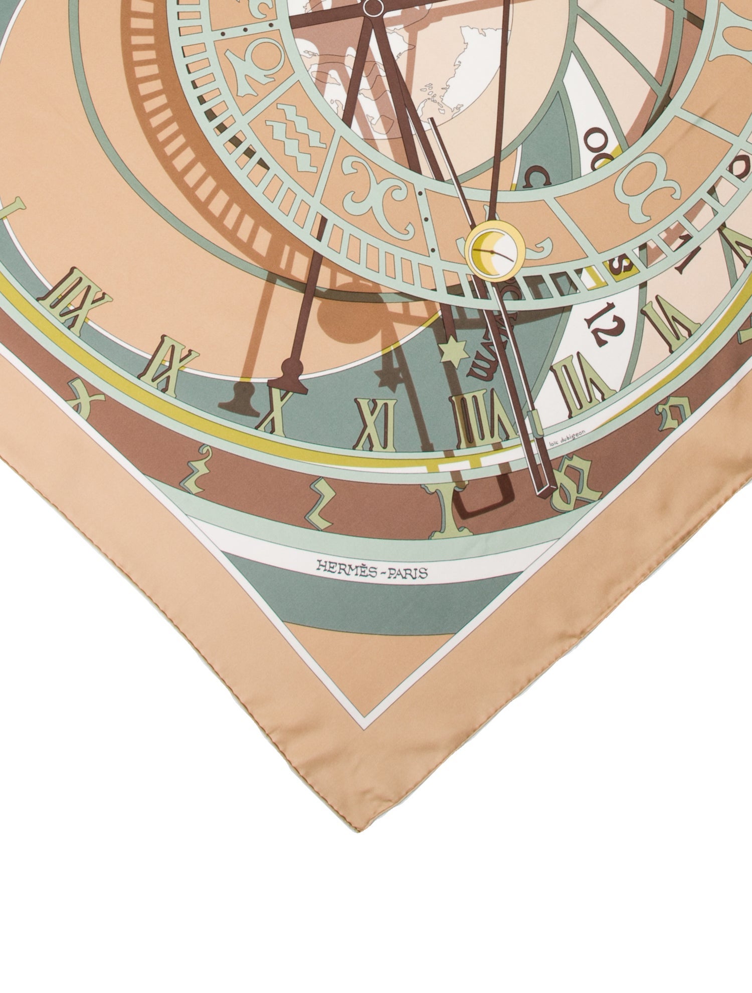 Hermès Mécanique Du Temps Silk Scarf
