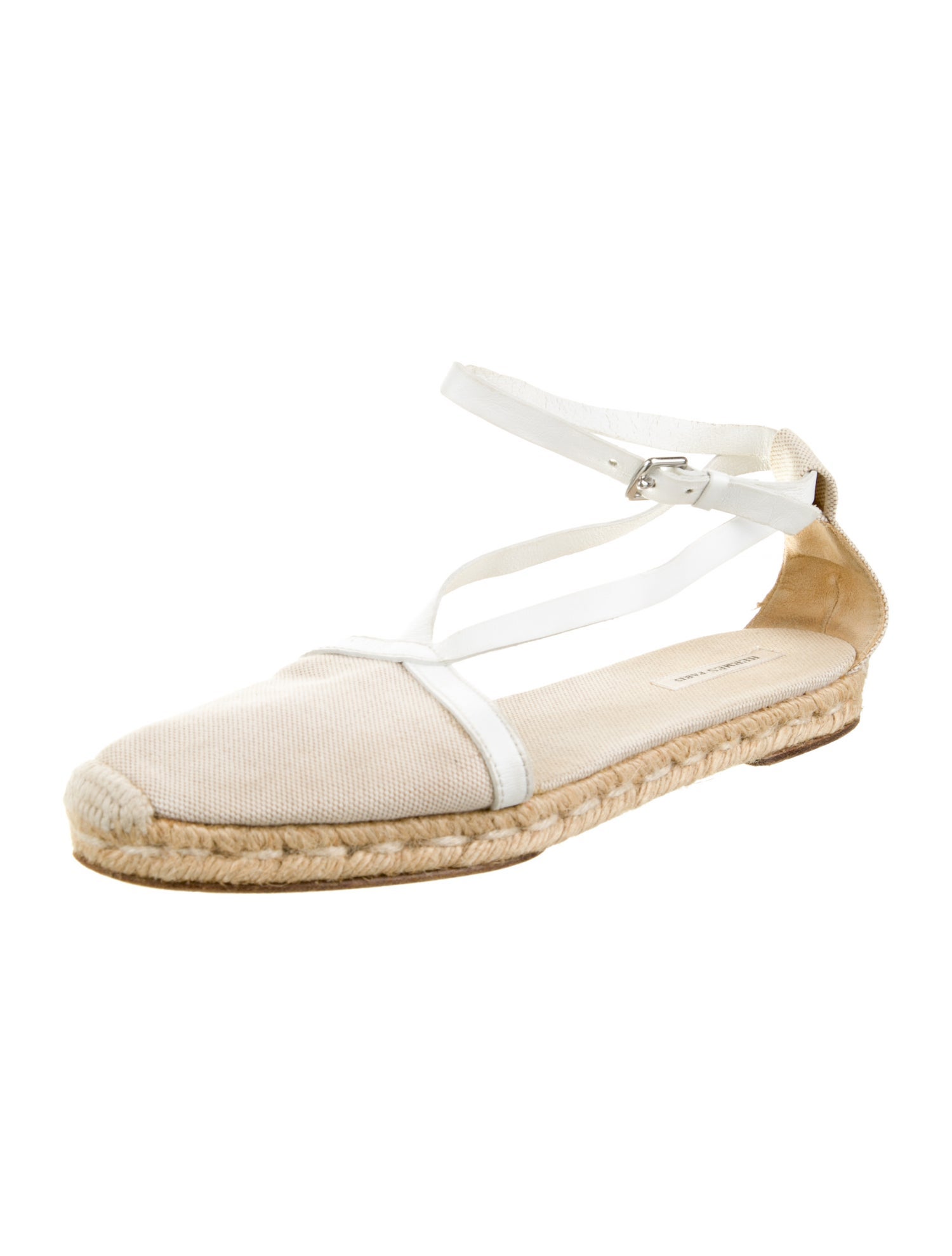 Hermès Vintage Canvas Flats