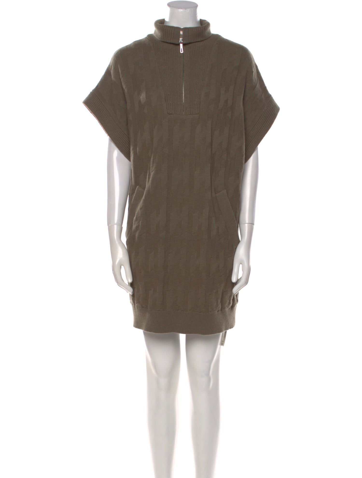 Hermès Virgin Wool Mock Neck Tunic