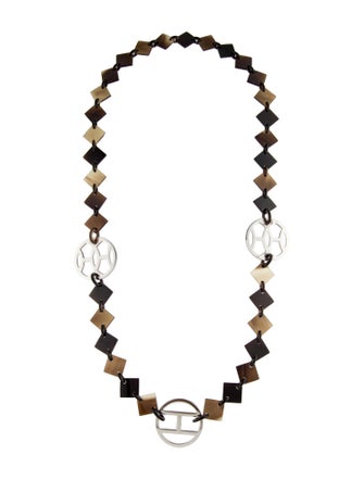 Hermès Horn Lena Station Necklace