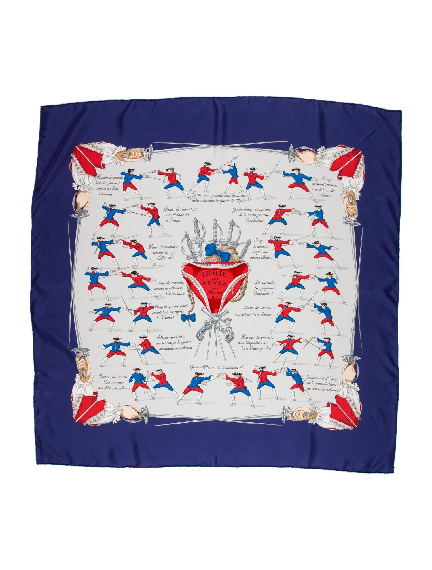Hermès Traite Des Armes Silk Scarf