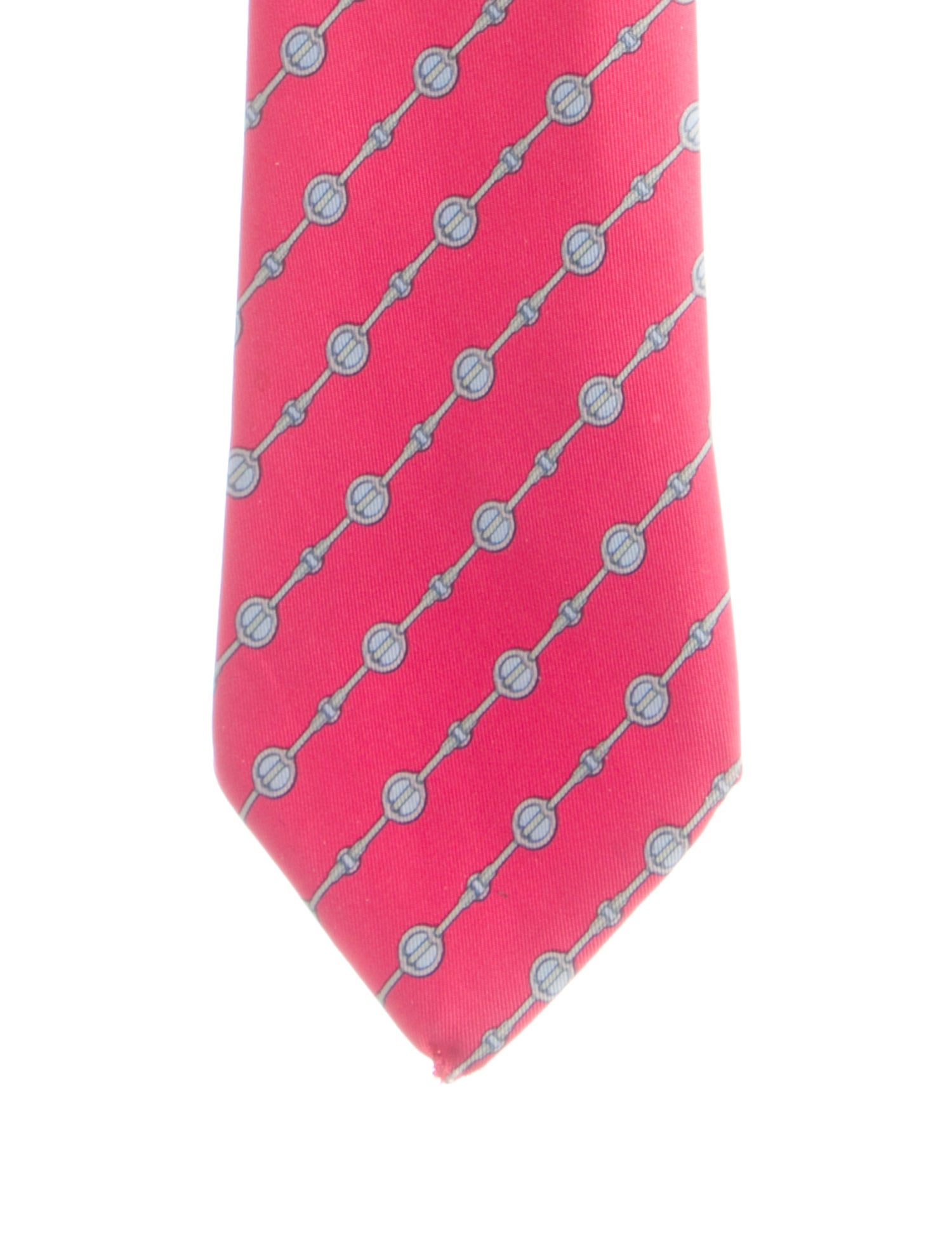 Hermès Patterned Silk Tie