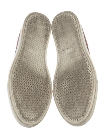 Hermès Suede Colorblock Pattern Sneakers