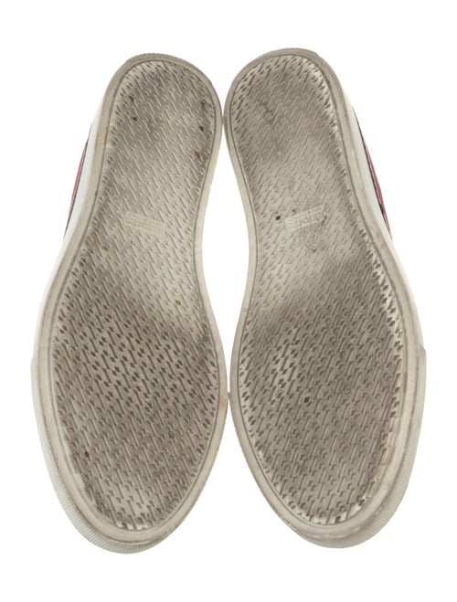 Hermès Suede Colorblock Pattern Sneakers