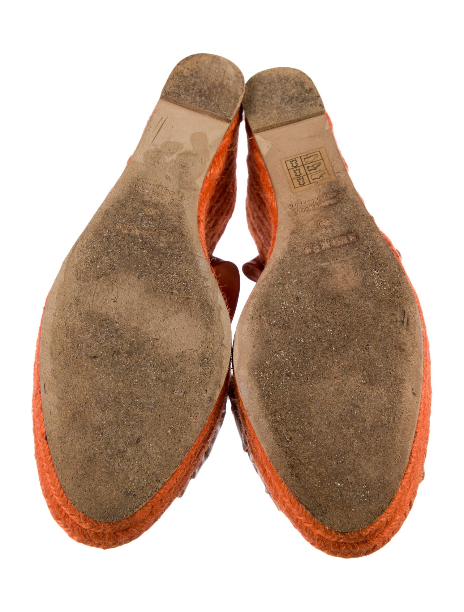 Hermès Leather Espadrilles