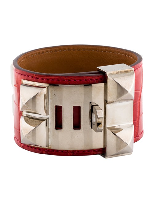 Hermès Alligator Leather Collier De Chien Wrap Bracelet