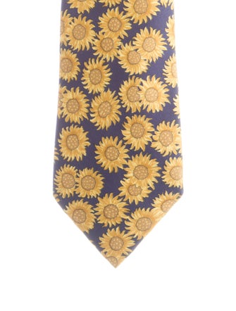 Hermès Pattern Print Silk Tie