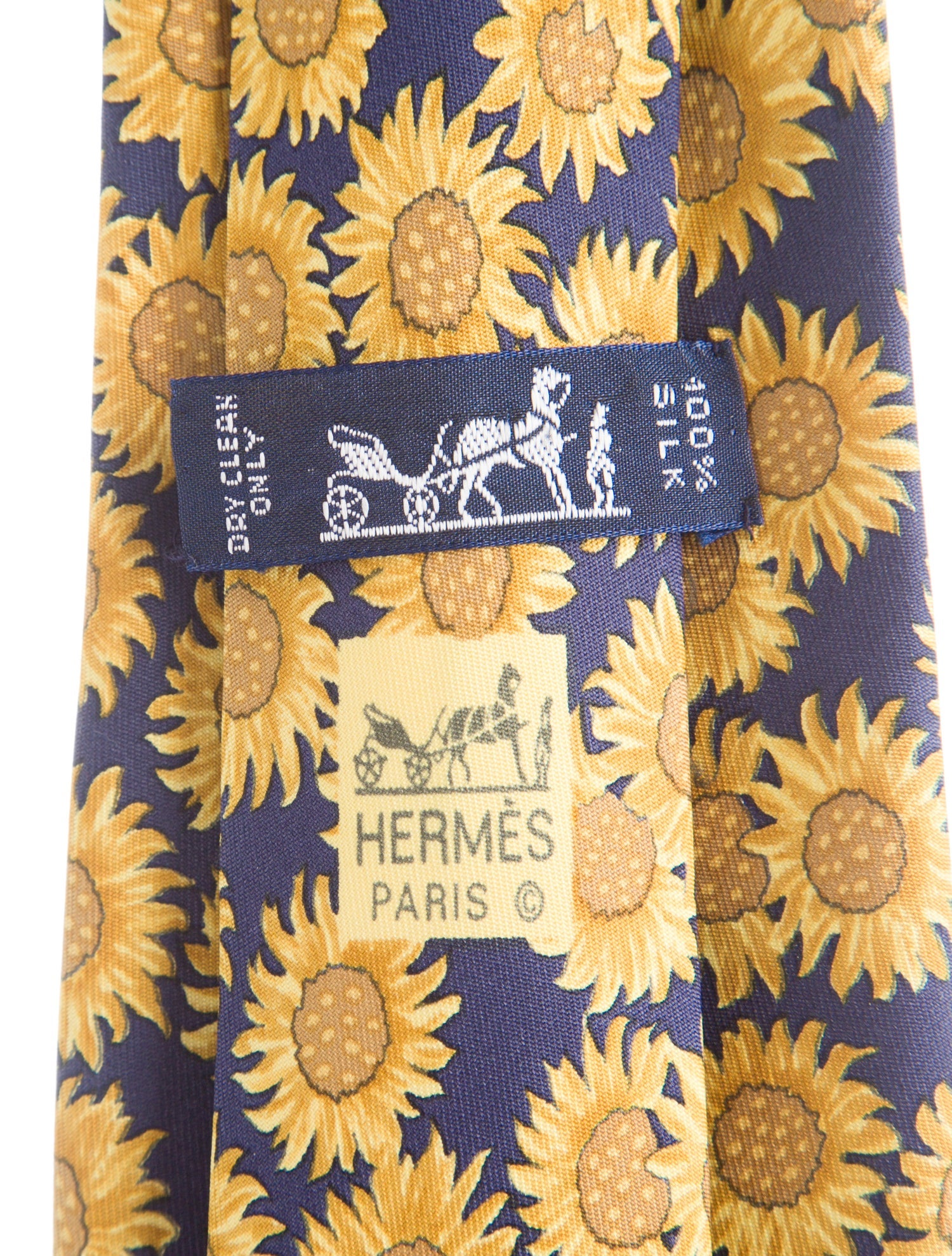 Hermès Pattern Print Silk Tie